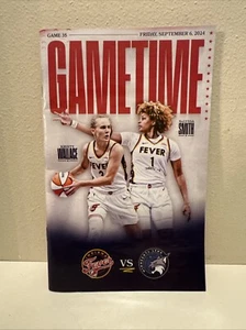 Indiana Fever Gametime Program September 6 2024 Magazine Caitlin Clark Best Deal - Picture 1 of 5