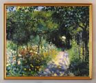 Eine Frau im Garten Impressionismus Blumen Blten Auguste Renoir A2 LW 16