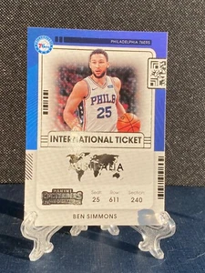 Ben Simmons 2021-22 Panini Contenders International Ticket #5 Philadelphia 76ers - Picture 1 of 2