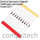 2 pezzi 1N60 Diodo al Germanio 40V 50 mA Radio detector Originale TELEFUNKEN