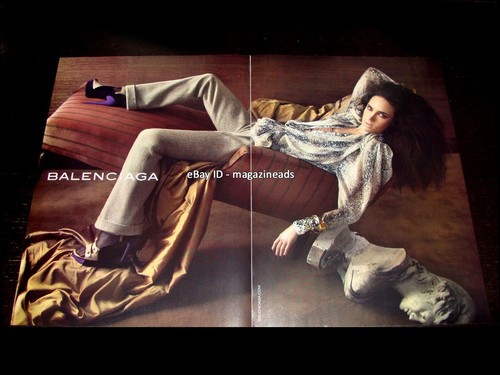 BALENCIAGA 2 pagine STAMPA ANNUNCIO autunno 2009 JENNIFER CONNELLY STEVEN Meisel