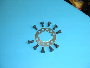 Juego de pernos de volante y pestañas de bloqueo Jaguar XKE/E tipo/Mk2/S/MK10 2,4/3,8/4,2 - Imagen 1 de 2