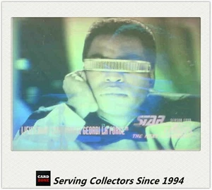 STAR TREK THE NEXT GENERATION TRADING CARD HOLOGRAM H7 LIEUT. GEORDI LA FORGE - Picture 1 of 1