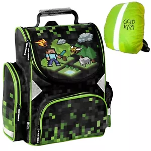 Schulranzen Minecraft Game Ranzen Kinder Schultasche Tornister Mädchen Jungen - Bild 1 von 2