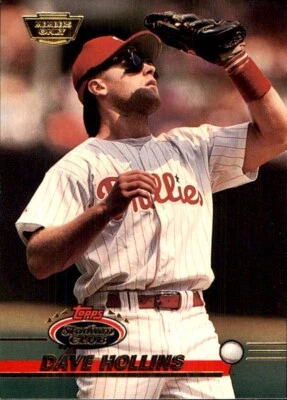 1993 Stadium Club MEMBERS ONLY PARALLEL #339 Dave Hollins PHILADELPHIA PHILLIES - Image 1 of 2