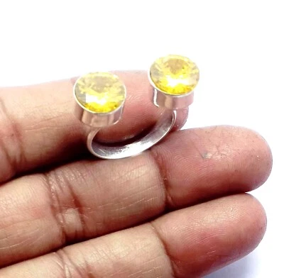 Citrine Gemstone Handmade Ring925 Sterling Silver Handmade Jewelry Ring all Size - Image 1 of 4
