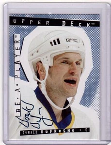DONALD DUFRESNE 94/95 UD BAP Be A Player #45 Auto Autograph Hard-Signed + COA - Picture 1 of 2