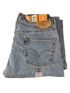VTG Levi's 501 Button Fly Jeans for Men, Light Blue NWT BLUE JEANS 36x32 - Picture 1 of 8