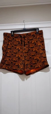 Pantalones cortos de salón American Eagle Charlie marrón para hombre talla mediana Foto 1 de 4