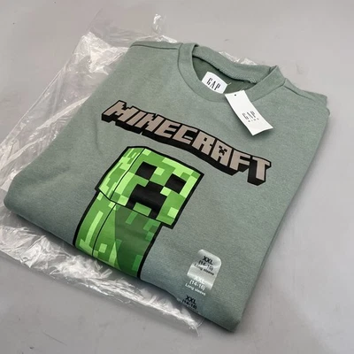 Gap Kids Minecraft длинным рукавом рубашка размер XXL (14-16) толстовка совершенно новый - Изображение 1 из 4