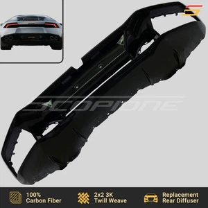 Difusor de parachoques trasero de fibra de carbono Scopione para Lamborghini 15-19 Huracan LP610 - Imagen 1 de 6
