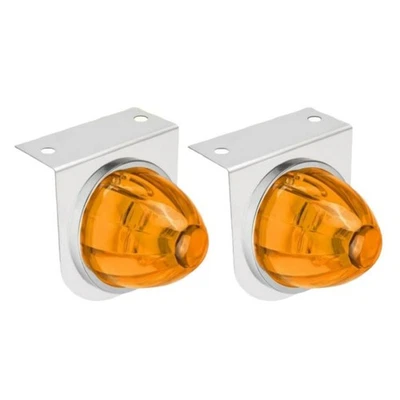 2PCS LED Star Watermelon Marker Lights With Brackets For Truck And Campers - Image 1 of 4