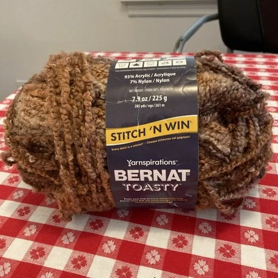 1 Bernat Toasty Yarn Yarnspirations Spiced Chocolate 7.9oz Skein - Image 1 of 4