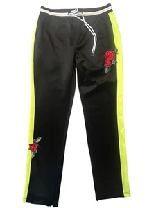 Screenshot Women's Multicolor Slim Fit Embroidered Rose Track Pants Size XL - Picture 1 of 6