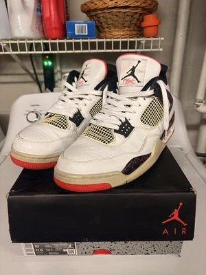 Air Jordan 4 Pale Citron/Flight Nostalgia talla 13 2019 308497-116 Foto 1 de 4