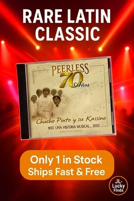 Chucho Pinto y sus Kassino CD Peerless 70 Años Latin Cumbia Salsa Rock Rare - Image 1 of 4