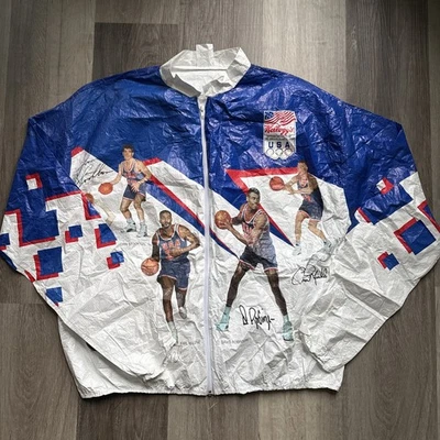 Chaqueta de baloncesto Tyvek Kelloggs 1992 Estados Unidos Olympic NBA Dream Team adulto L 42-44 Foto 1 de 4