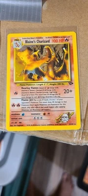 Pokémon TCG Blaine's Charizard Gym Challenge 2 Holo Unlimited Rare HP/DMG - Image 1 of 4