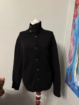 Cárdigan suéter tejido con botones de lana cachemir Polo Ralph Lauren para mujer M Foto 1 de 4