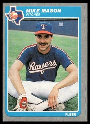 1985 Fleer Mike Mason Rookie Texas Rangers #562 - Image 1 of 2