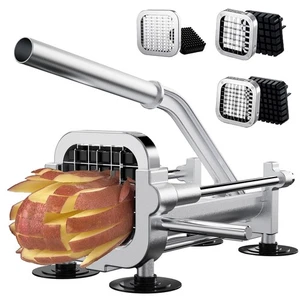 Pommes Frites Schneider, Schwerlast Kartoffelschneider, Edelstahl Pommes Frites Schneiden... - Bild 1 von 7