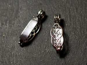 1pc - Appret accessoire Bélière Porte Donut Métal Argenté Celtique Filigrane Noe - Picture 1 of 1