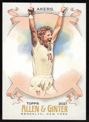 2021 Topps Allen & Ginter  #221 Michelle Akers   - FREE SHIP - Image 1 of 2
