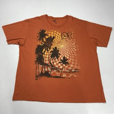 Camisa Ocean Pacific Para Hombres 2XL Naranja Cuadros Playa Tema Y2K Punk Retro Surf Foto 1 de 4