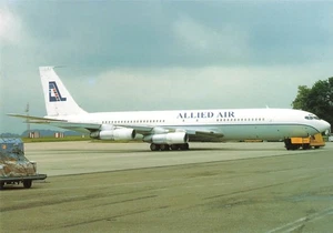 Postal Aerolínea Aliada Carga Aérea Boeing 707-338C 5N-ARQ Nº 040 AP1. - Imagen 1 de 2