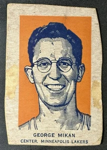 1952 Wheaties Hand Cut Portrait George Mikan Minneapolis Lakers HOF - Picture 1 of 2