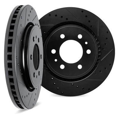 For Toyota T100 93-98 DFC Premium Drilled & Slotted Front Brake Rotor Set Foto 1 de 3