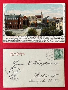 AK MALCHIN 1904 Bahnhofsvorstadt  ( 163505 - Bild 1 von 1