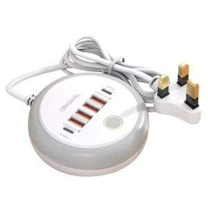 50W Power Strip Multi Port USB C Socket Type C Fast Charging Wall Charger USB Ad - Picture 1 of 3