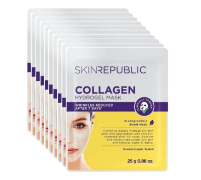 Skin Republic Collagen Hydrogel Face Mask 25g（10 Pack） - image 1 of 4