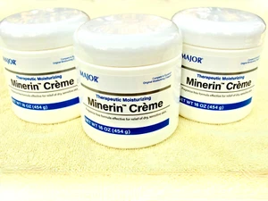 3 PACK, NEWEST DATE 06/2028 Minerin Creme (Com Eucerin) Dry Sensitive Skin 16 oz - Picture 1 of 5
