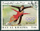 RAS AL KHAIMA 1967 5d used FG Winter Olympics Preparation Grenoble ##a3