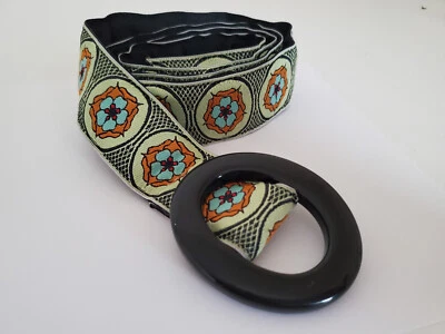 Cinturón de cuero para hombre LTD Eliza B para mujer ajustable multicolor floral con flores - talla grande Foto 1 de 4