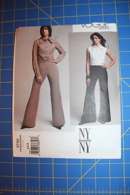 Vogue Pattern #2730 NYNY Misses'/Petite Size 6,8,10 Vest, Jacket & Pants - Image 1 of 2