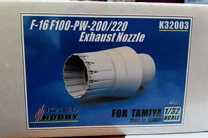 KASL Hobby 1/32 F100-PW200 Exhaust Nozzles Set For F-16 resin upgrade Tamiya kit - Picture 1 of 5
