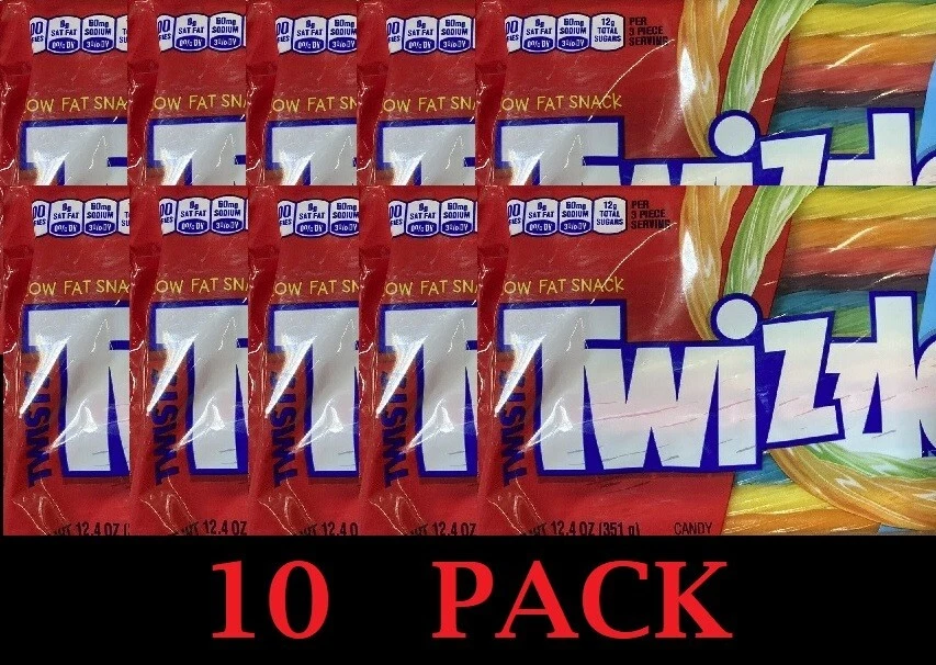 10x TWIZZLERS Twists RAINBOW Licorice Candy 12.4 oz Bag FREE SHIP - 10 PACK - Image 1 of 3
