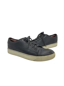 Lanvin Stahlblaue Leder Sneaker Größe M 8 - Bild 1 von 7