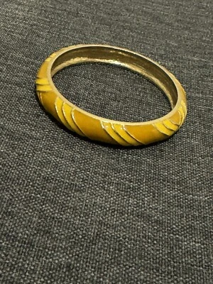J. "Pulseras de esmalte Crew tono oro amarillo brazalete vintage 8""" Foto 1 de 4