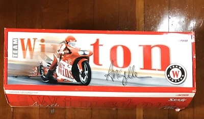 Action NHRA  Angelle Seeling Winston Pro Stock Motorcycle 1999 w Autograph - Image 1 of 4