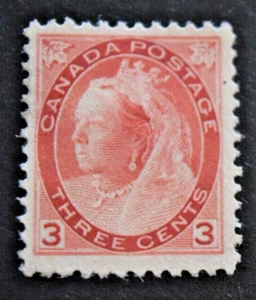 1897 Canada Stamp - Scott #78 - 3 Cent Victoria Numeral Issue - MLH/NG/VF - Picture 1 of 2