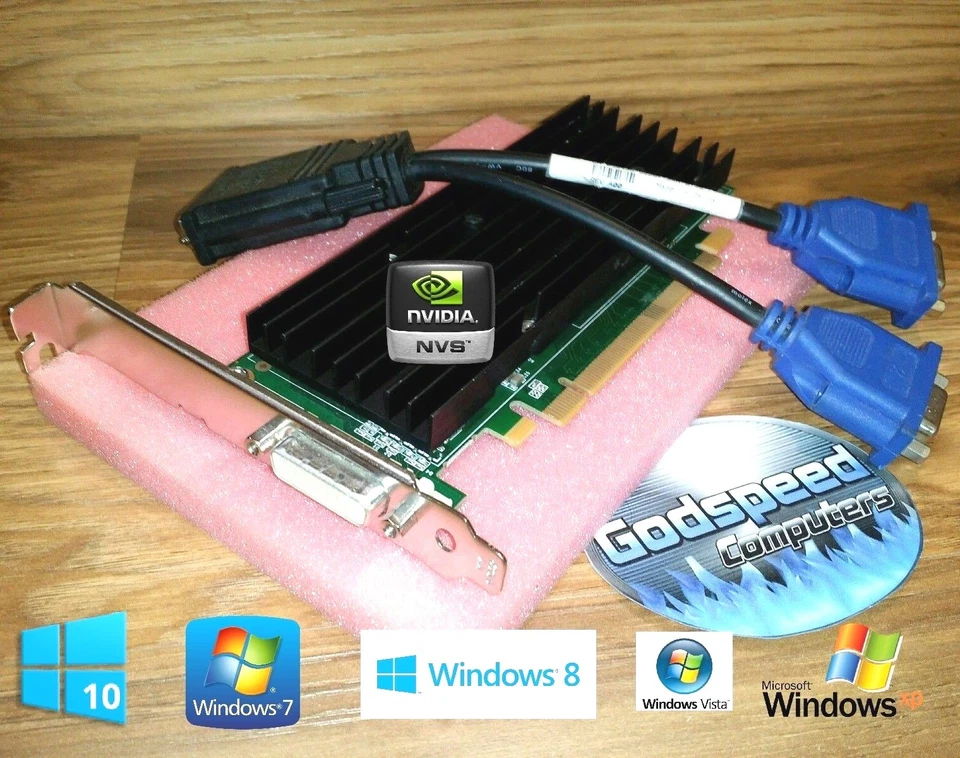 Dell Dimension E510 E520 E521 NVIDIA QUADRO TOWER Dual VGA Monitor Video Card - Image 1 of 1