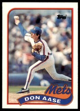 1989 TOPPS TRADED DON AASE NEW YORK METS #1T