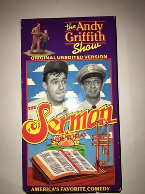 The Andy Griffith Show-Sermon ForToday-Original Unedited Version[VHS]TESTED RARE - Image 1 of 4