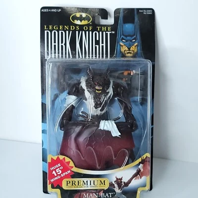 Legends Of The Dark Knight Man-Bat Action Figure Premium BRAND NEW 15" Wing Span - Image 1 of 4