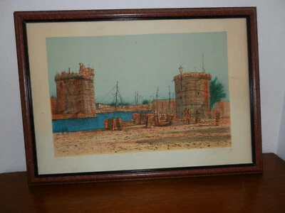 50/250 Dessin port de La Rochelle II CARZOU Jean Lithographie originale - Photo 1/4