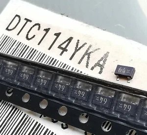 NPN Digital Transistor Rohm DTC114YKA (x50) Self-biased 50V 100mA 200mW SOT-346 - Picture 1 of 2